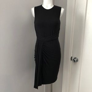 Bailey 44 Black Knit Jersey Draped Dress